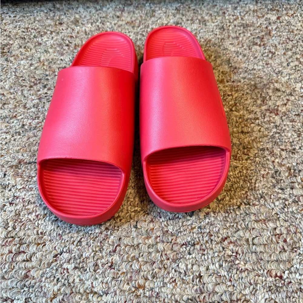Jordan Red Slide Sandals